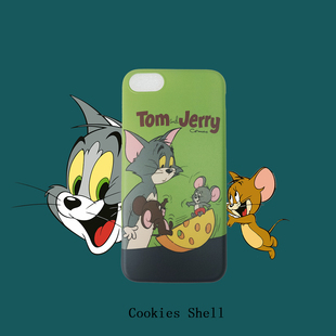 Tom and Jerry猫和老鼠  imd手机壳磨砂软壳 iPhoneX 7plus全包