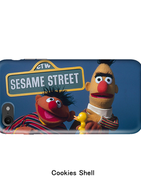 Cookies Shell 芝麻街 手机壳亮面磨砂硬壳iPhoneX 678plus半全包