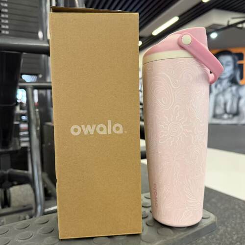 Owala周年限定粉色阳光FreeSip sway保温保冷杯大容量吸管杯890ml