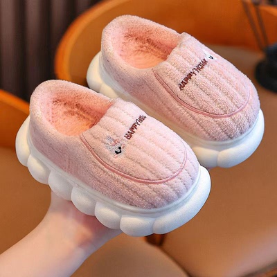 儿童冬季卡通加厚棉鞋