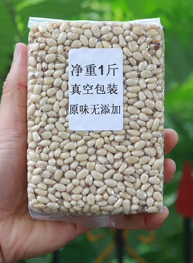 2025年新加工东北野生松子仁原味松仁真空袋装净重500g