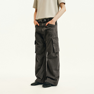 NONRADICAL（NR）「酵素水洗斜纹棉」做旧洗水工装裤