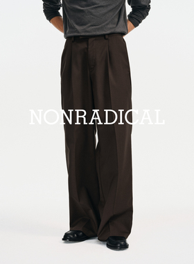 NONRADICAL 「澳洲美丽诺羊毛」可机洗羊毛中线西裤