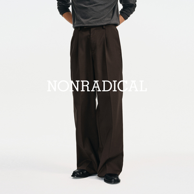 NONRADICAL 「澳洲美丽诺羊毛」可机洗羊毛中线西裤