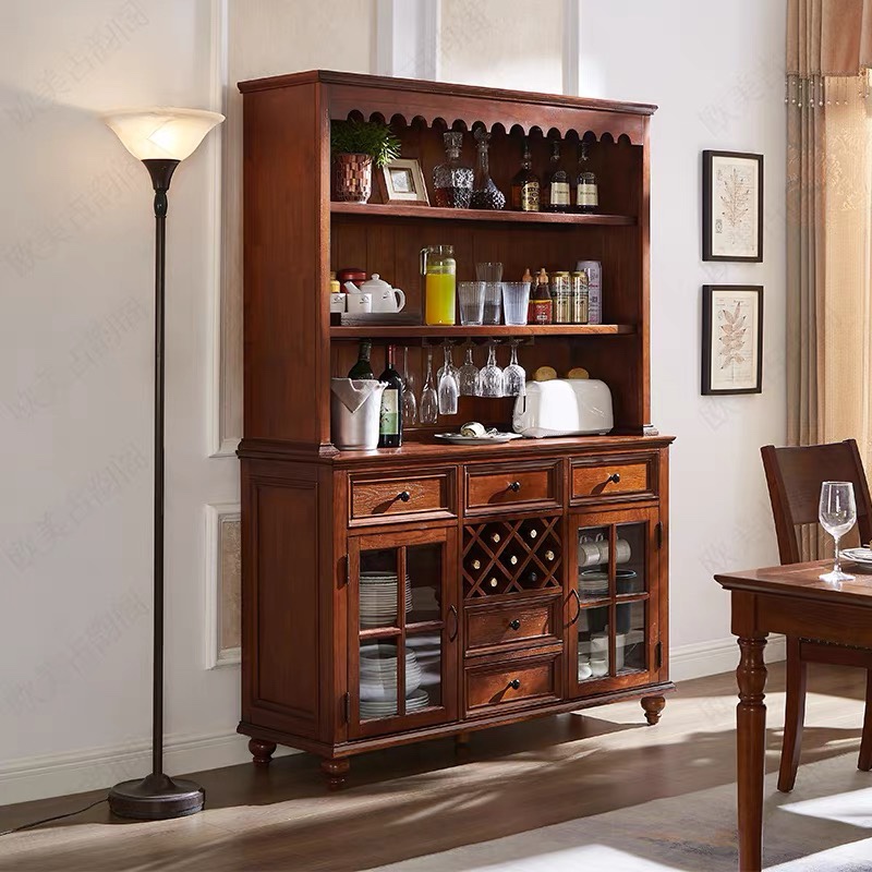 美式客厅酒柜入户玄关柜欧式纯实木餐边柜走廊靠墙玄关桌子门厅柜