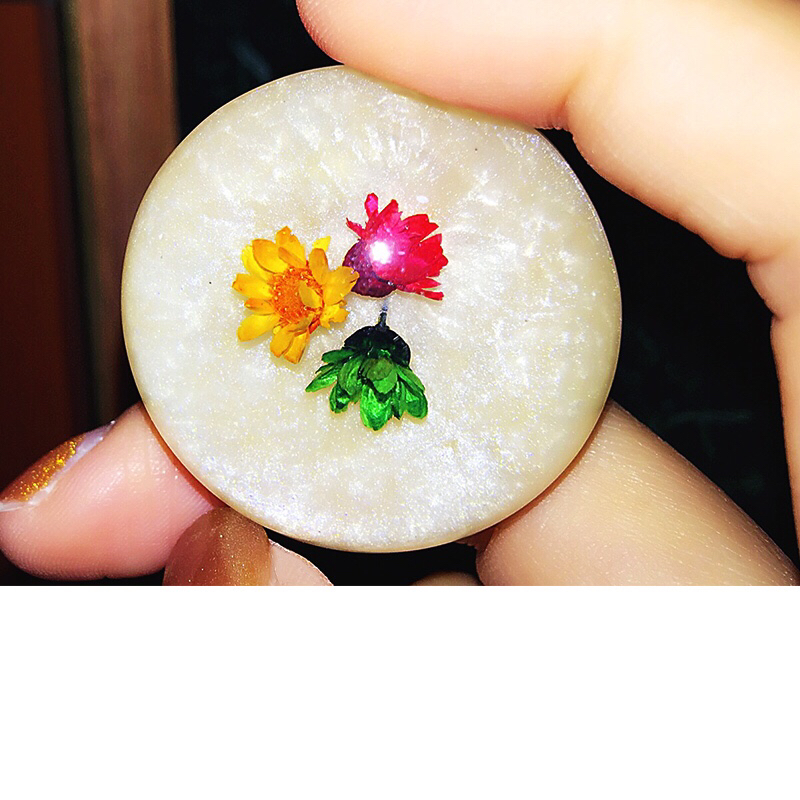 高档女羊绒毛呢裘皮水貂皮草大衣纽扣子大风衣毛衣树脂圆形干真花