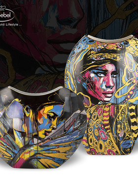 德国高宝Goebel进口陶瓷花瓶欧式家居摆件客厅插花高档装饰品弗雷