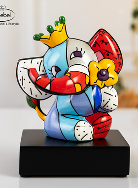 德国Goebel进口陶瓷大象桌面摆件治愈系生日礼物高端可爱象布里托