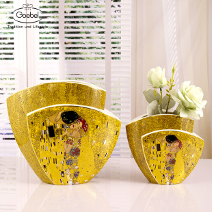 客厅玄关桌面干花花瓶家居饰品Klimt 德国Goebel进口陶瓷花瓶欧式