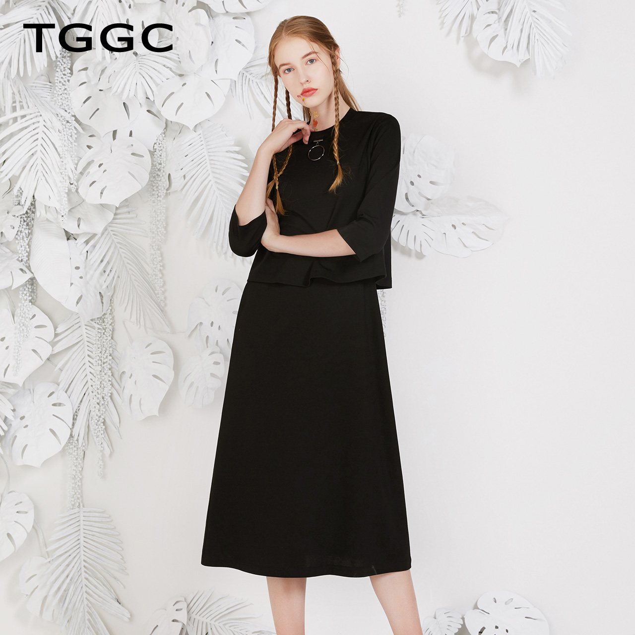 TGGC2018Äê´ºÏÄпîͨÇÚ¼òÔ¼Á½¼þÌׯ߷ÖÐäֱͲÖг¤¿îÁ¬ÒÂȹF27382