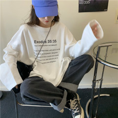 Real price early spring new loose show thin washing water wear out big sweater