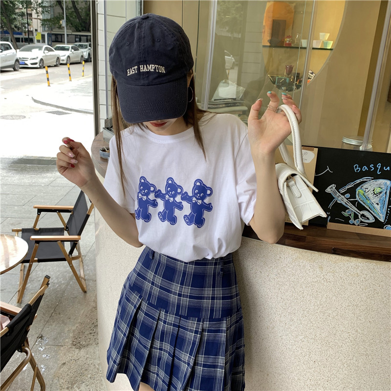 Real price chic Hanfeng cute print Short Sleeve T