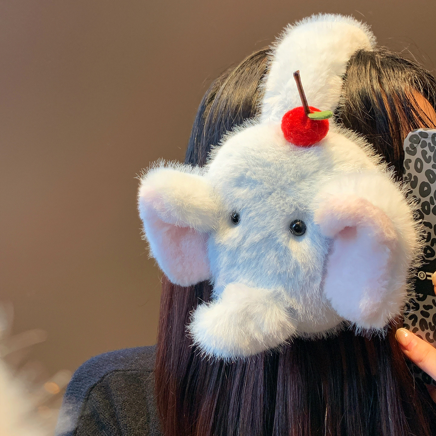 可爱小飞象毛绒耳罩女冬季加绒加厚防寒保暖耳罩耳暖耳套耳捂子,服饰配件/皮带/帽子/围巾,耳套,淘宝优惠券,粉丝福利购,淘宝优惠卷