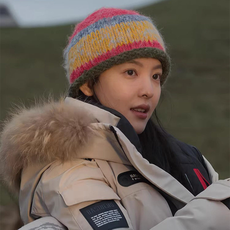 章若楠同款可爱拼色卷边针织帽子女秋冬季小众彩色条纹保暖毛线帽,服饰配件/皮带/帽子/围巾,帽子,淘宝优惠券,粉丝福利购,淘宝优惠卷