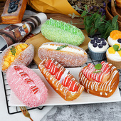 仿真食物水果蛋挞纸杯蛋糕欧式 草莓椰蓉面包样品摆件场景拍摄装 饰