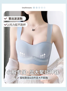 新款薄款无痕内衣女小胸聚拢胸罩收副乳防下垂纯欲文胸专用内衣br