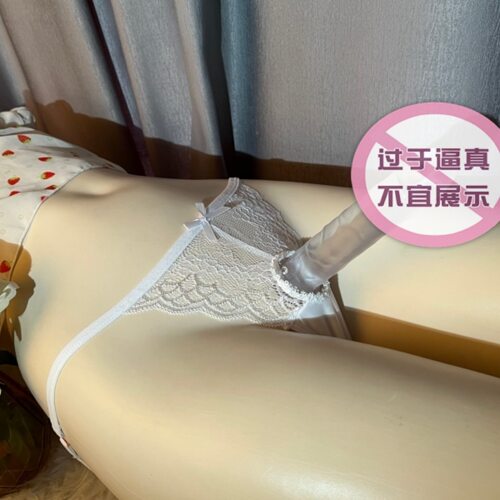 男士蕾丝性感jj男娘男同紧身t裤激情免脱开档镂空ts伪娘变装内裤