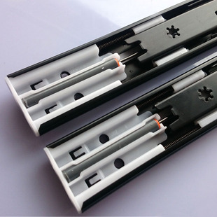 东泰dtc阻尼三节轨道抽屉缓冲滑道重型全拉滑轨静音滚珠导轨热卖