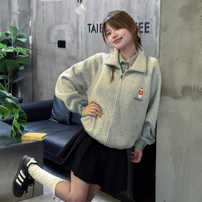 itCHOCOOLATE重磅开衫立领卫衣