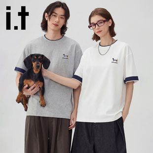 凉感速干半袖 新款 T恤男女2026夏季 情侣体恤 CHOCOOLATE撞色短袖