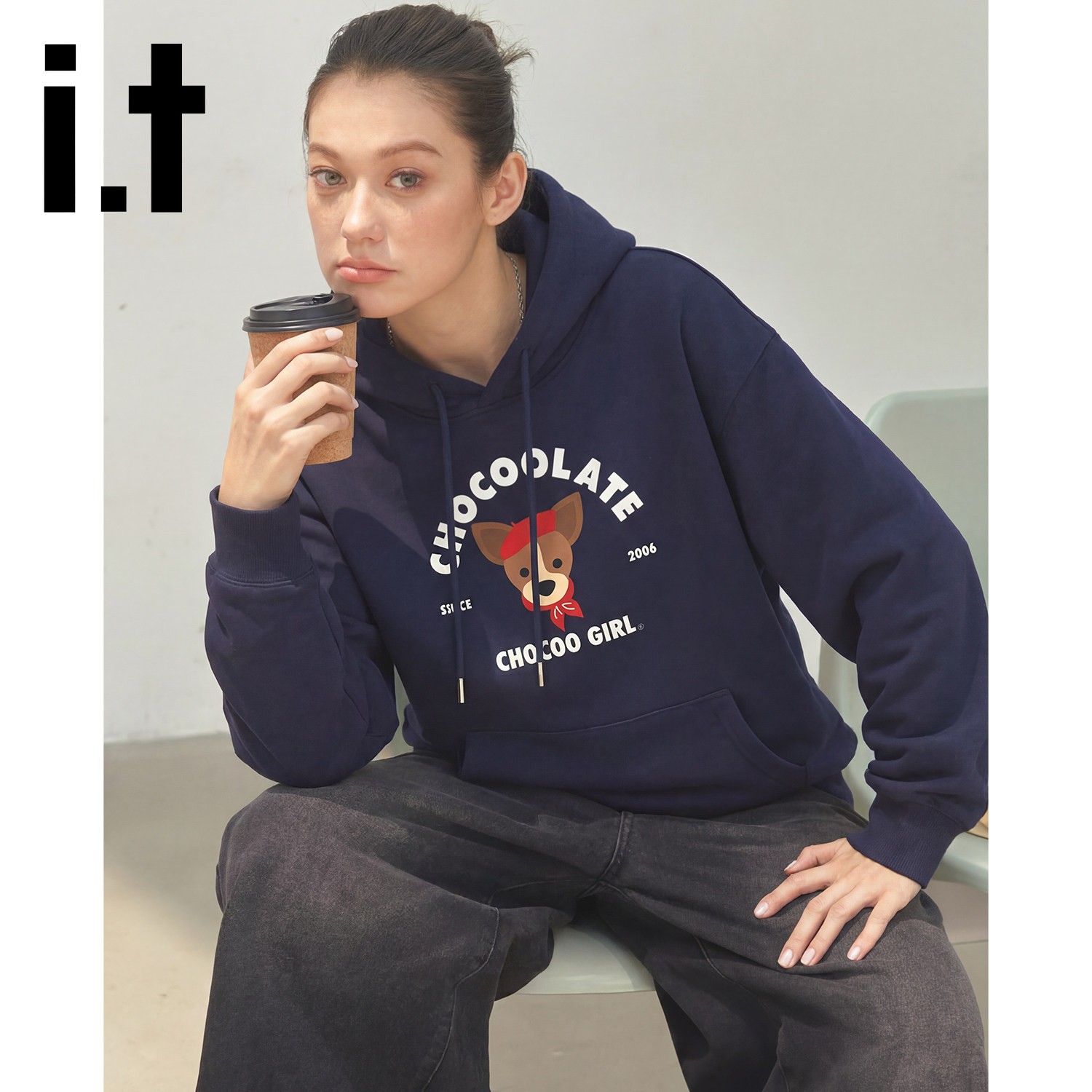 it:CHOCOOLATE美式复古加绒加厚卫衣女2025新款宽松休闲情侣外套,女装/女士精品,卫衣/绒衫,淘宝优惠券,粉丝福利购,淘宝优惠卷