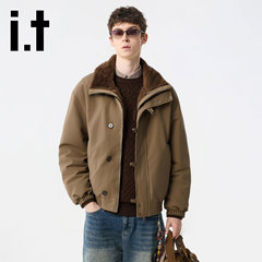 it:CHOCOOLATE棉衣外套男2025冬季新款加绒加厚保暖夹棉外套夹克