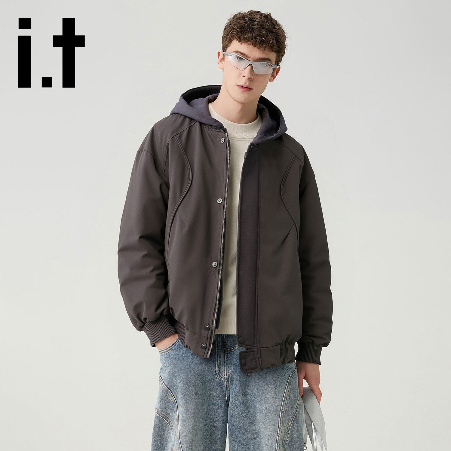 CHOCOOLATE男士连帽羽绒服