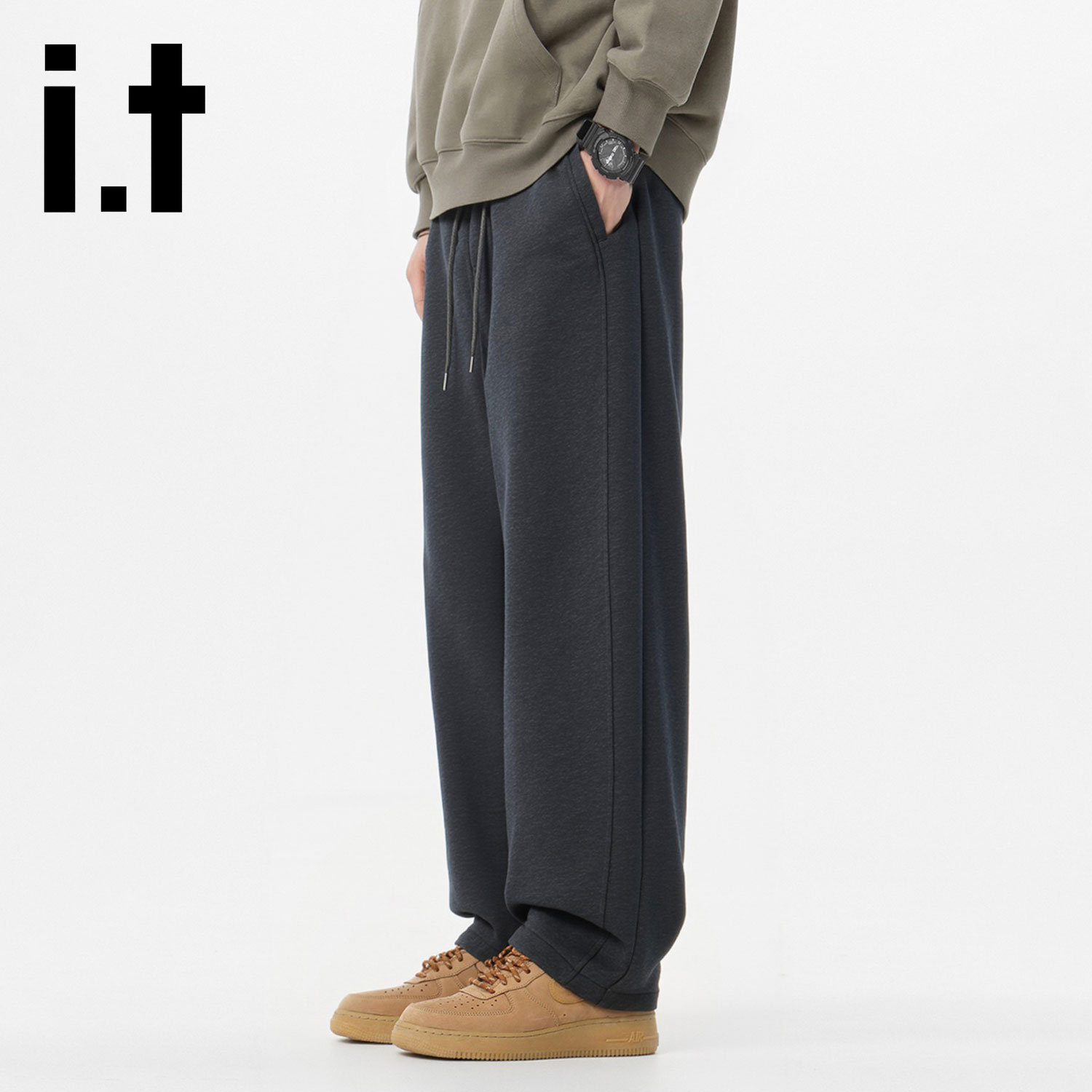 it男冬季新款加厚卫裤