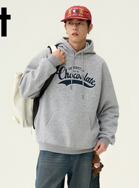 it:CHOCOOLATE美式连帽卫衣男女宽松显瘦休闲帽衫秋冬款情侣上衣