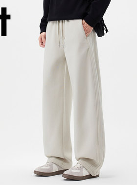 it:CHOCOOLATE男士休闲裤子2026新款宽松直筒阔腿运动卫裤长裤潮