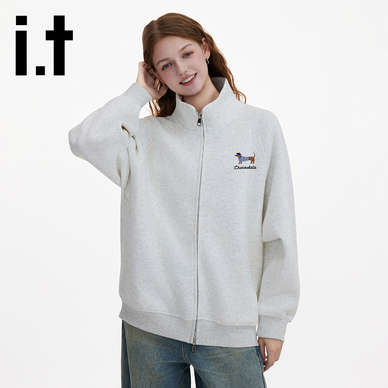 it开衫立领卫衣2025新款