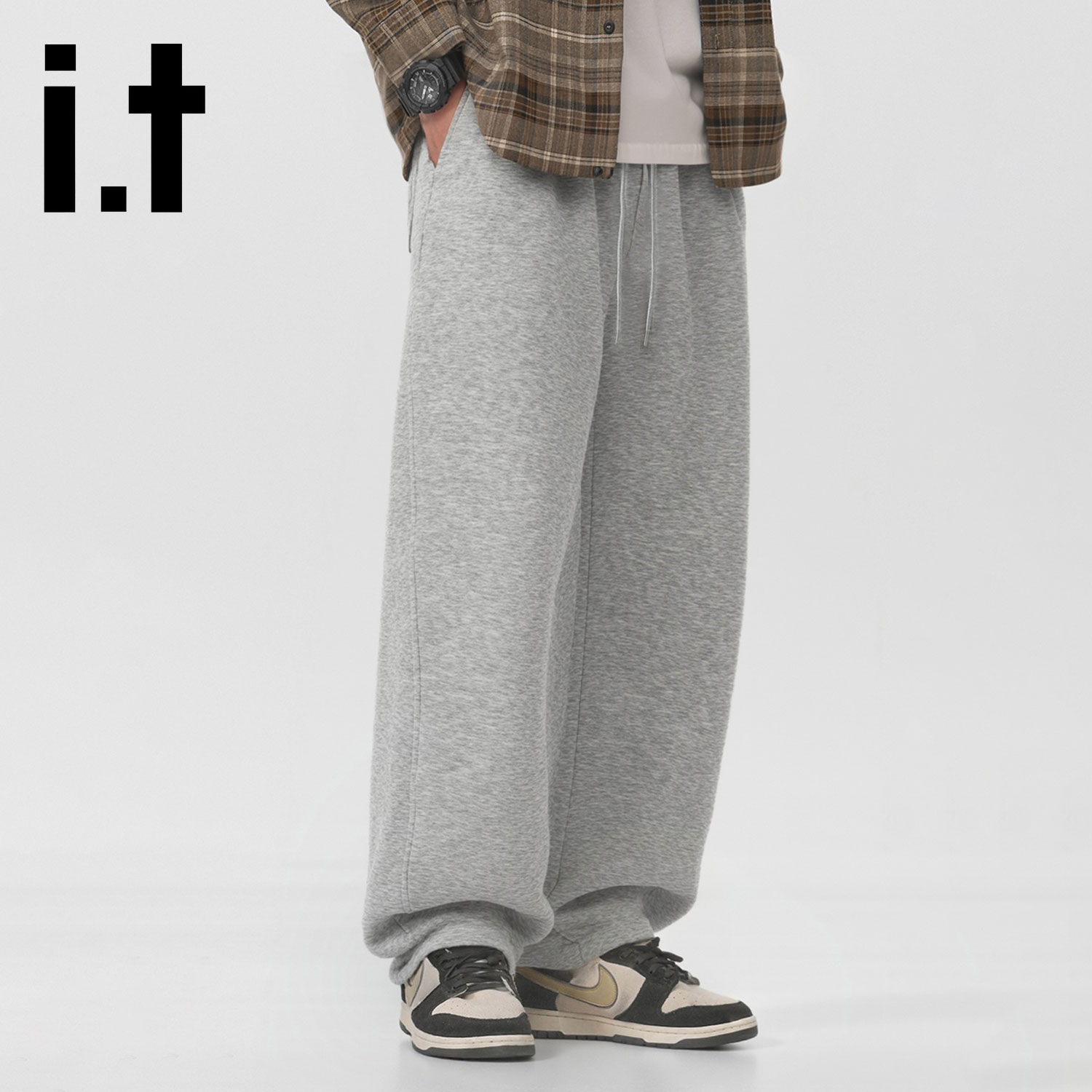 CHOCOOLATE秋冬新款加厚卫裤