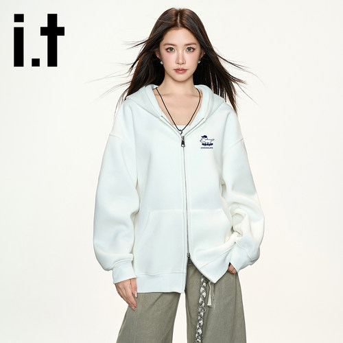 it:CHOCOOLATE重磅开衫连帽卫衣男女2026新款宽松休闲春秋外套潮