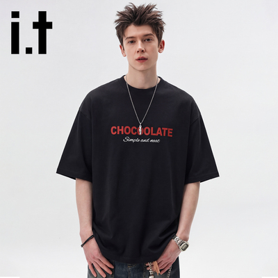 it:CHOCOOLATE美式复古短袖T恤男2026新款夏季凉感速干运动半袖女