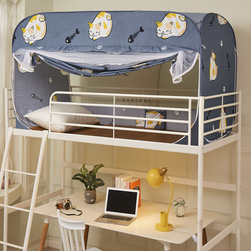 免安装宿舍蚊帐收纳蒙古包学生90公分防摔加粗儿童婴儿折叠防蚊罩