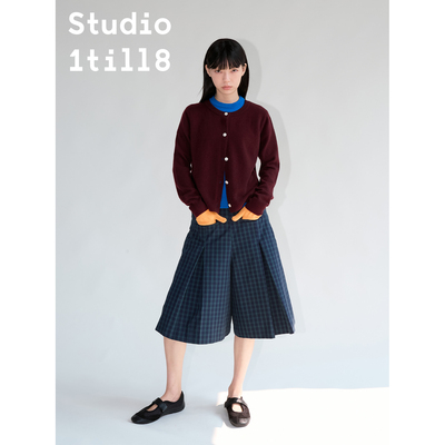 Studio1till8假两件撞色毛衫