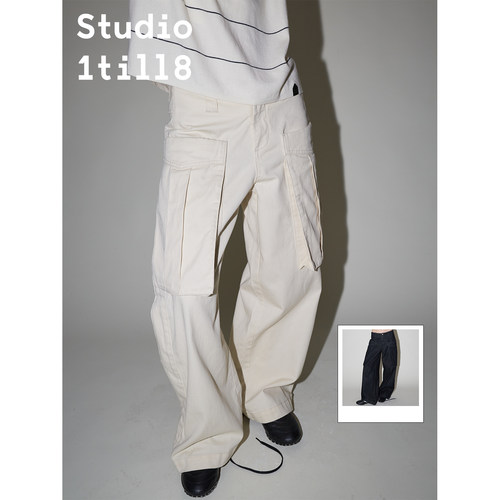 Studio1till8工装立体牛仔裤