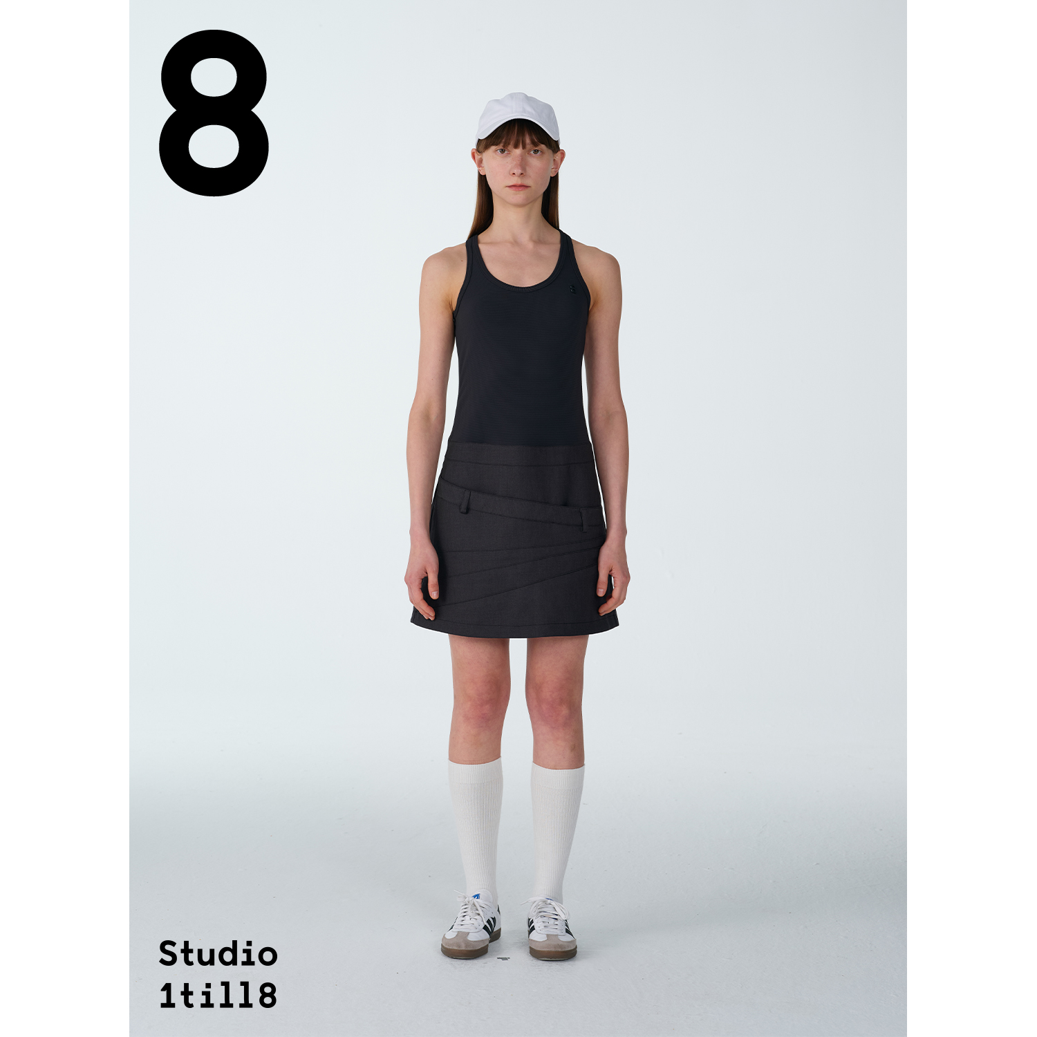 Studio1till88拼接背心连衣裙