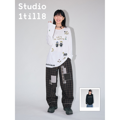 Studio1till8马赛克印花T恤