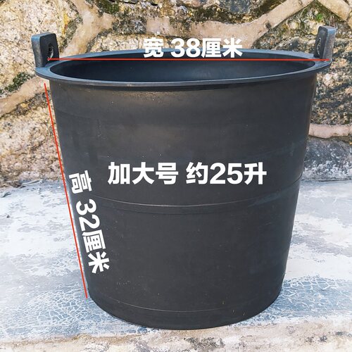 广塑牛筋户外圆形大容量垃圾桶