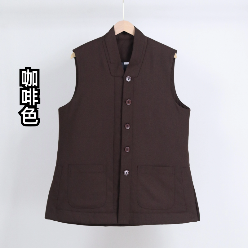 特卖僧人加棉加厚保暖僧服冬款马甲背心男女款和尚比丘尼坎肩出家