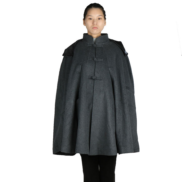 特卖僧服羊绒打坐禅修斗篷披风冬季加绒加厚保暖东北僧人披风居士