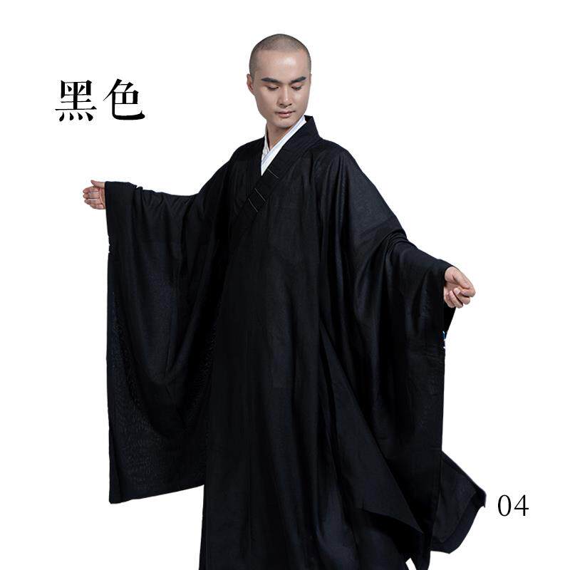 特价缎梵袈裟金边祖衣海青细麻和尚衣咖啡色僧衣服红色七衣缦衣戒