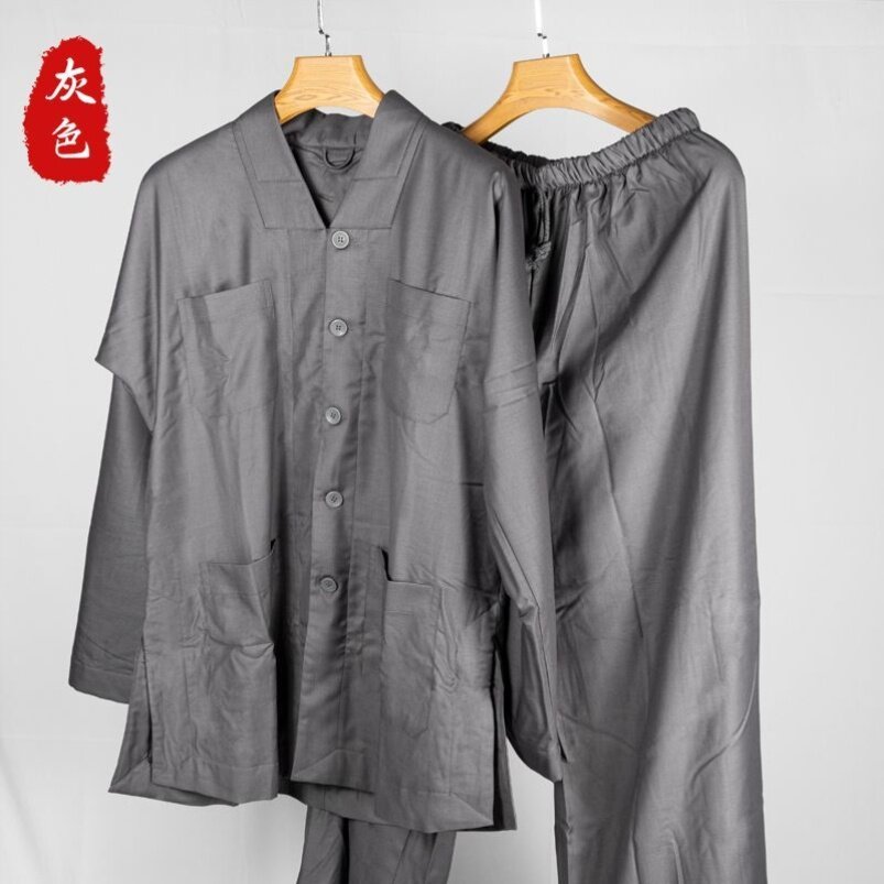 特卖僧服冬季加绒加厚短褂短褂僧衣出家僧人和尚男女同款全套民族