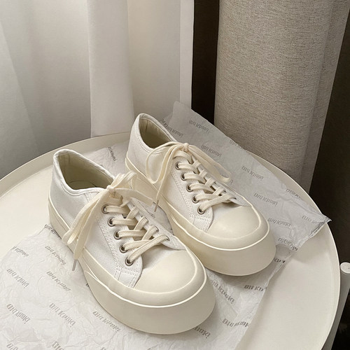 帆布鞋女可爱日系风丑萌ins潮