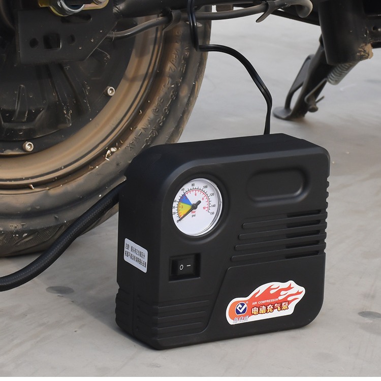 车载汽车12V48V60V72V打气泵电动车便携式充气泵摩托电瓶车