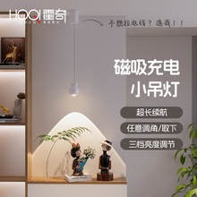 免接线充电款小吊灯玄关可升降长垂线氛围灯卧室床头背景墙装饰灯