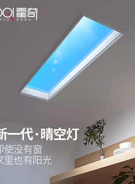 蓝天灯简约现代led卫生间集成吊顶客厅餐厅天空灯书房卧室吸顶灯