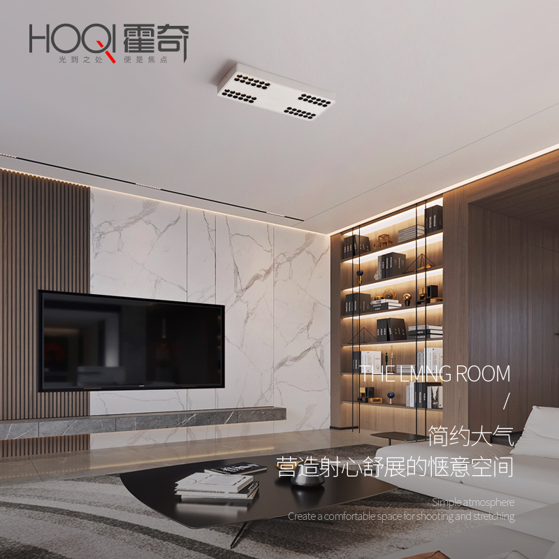 超薄极简无主灯客厅照明卧室斗胆灯防眩射灯吸顶led天花明装筒灯