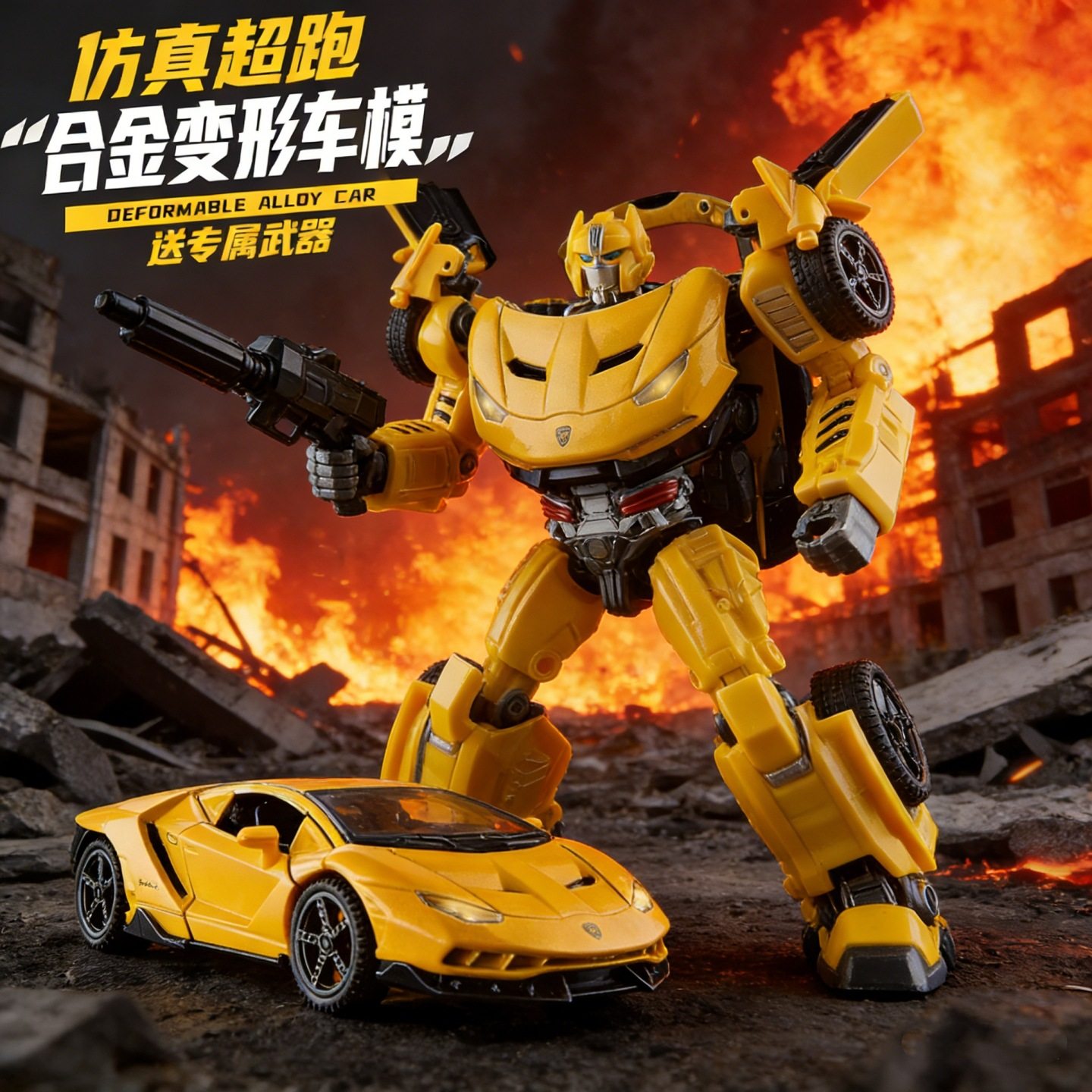 1:32兰博770合金变形机器人汽车模型仿真金刚摆件儿童玩具礼品,玩具/童车/益智/积木/模型,儿童机器人/变形玩具,淘宝优惠券,粉丝福利购,淘宝优惠卷